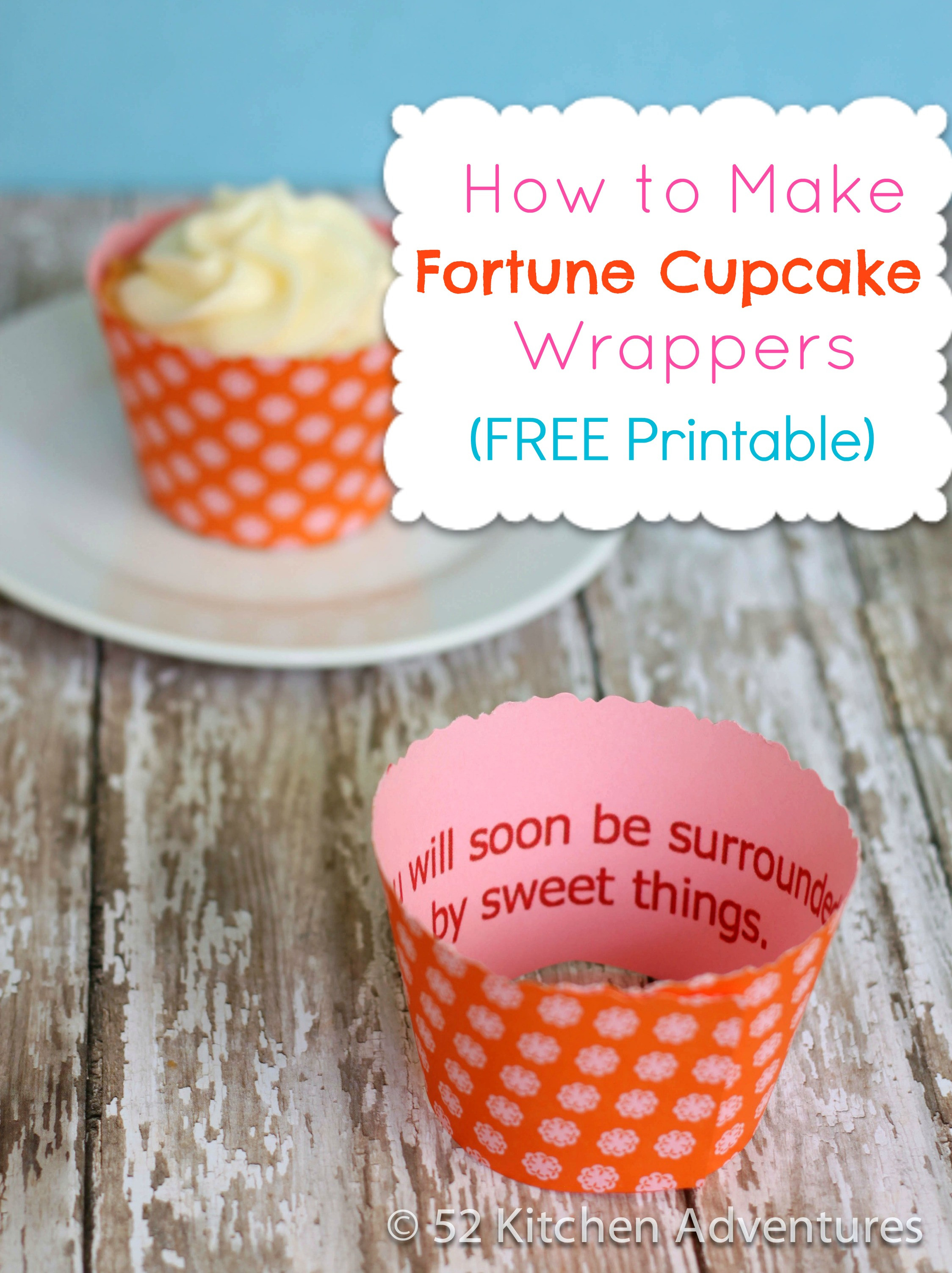 How To Make Cupcakes
 How to Make Fortune Cupcakes Free Printable