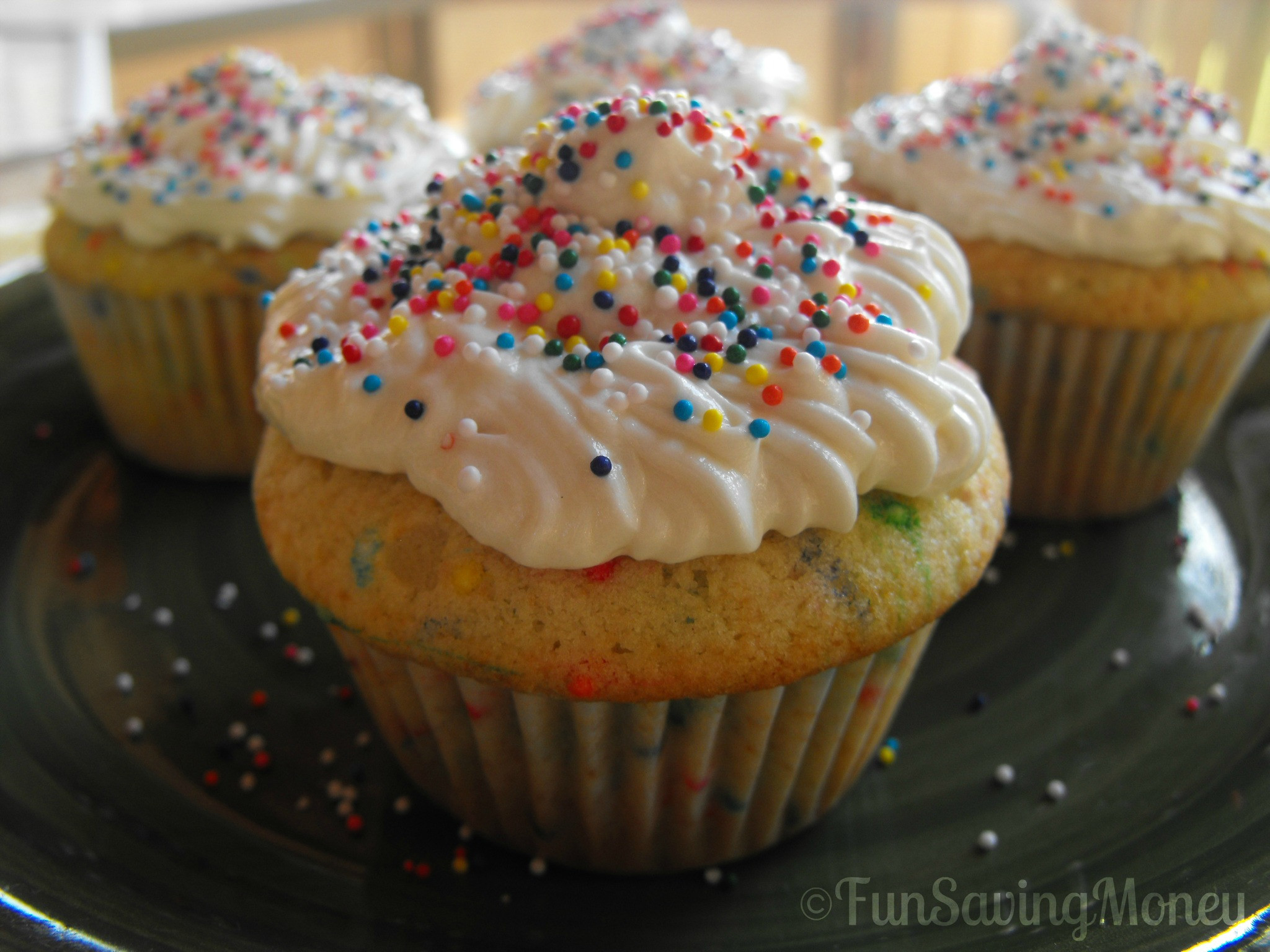 How To Make Homemade Cupcakes
 Homemade Funfetti Cupcakes With ButterCream Frosting