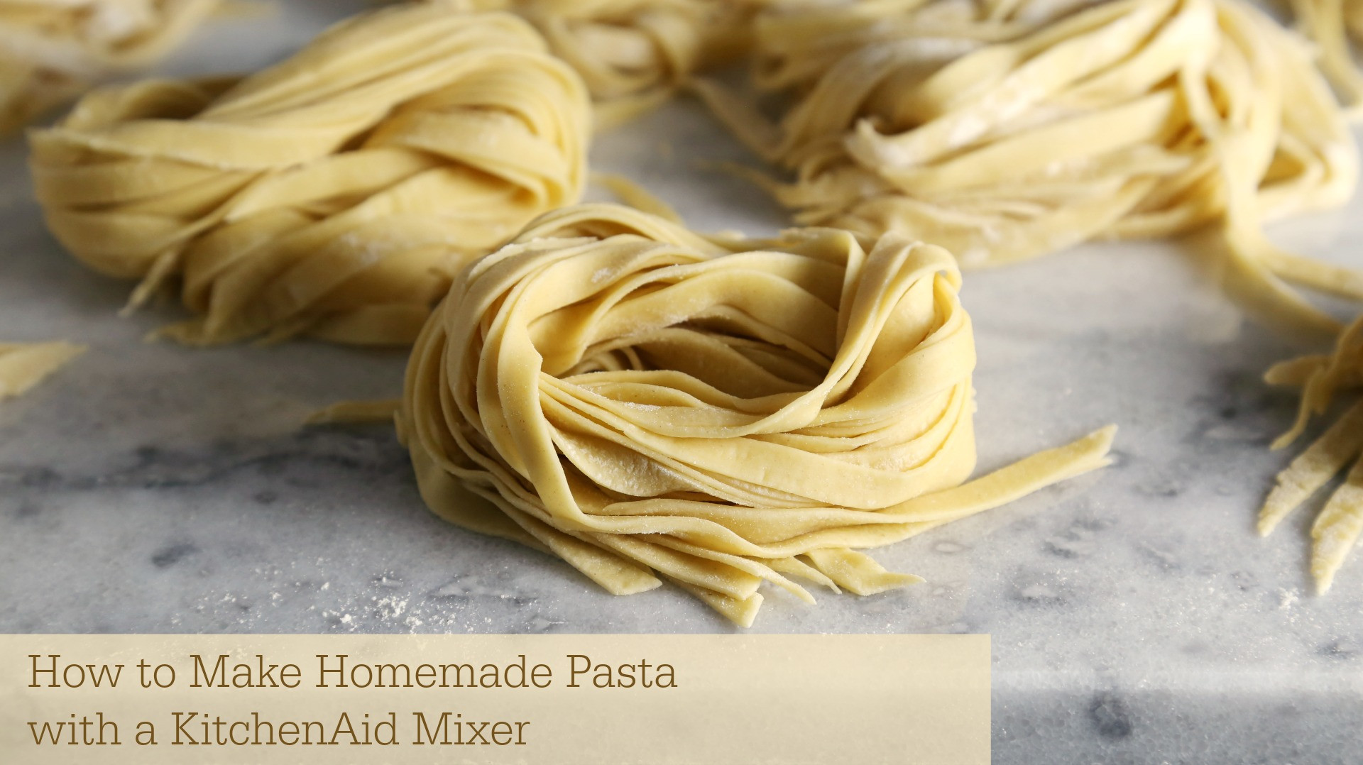 How To Make Homemade Pasta
 How to Make Homemade Pasta with KitchenAid Mixer Sober Julie