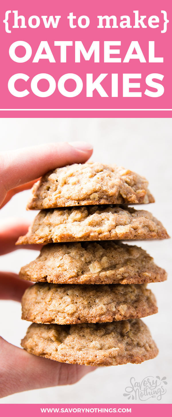 How To Make Oatmeal Cookies
 How To Make Basic Oatmeal Cookies [Video AND Step by Step