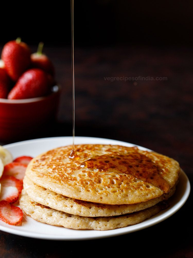 How To Make Pancakes With Flour
 eggless pancake recipe