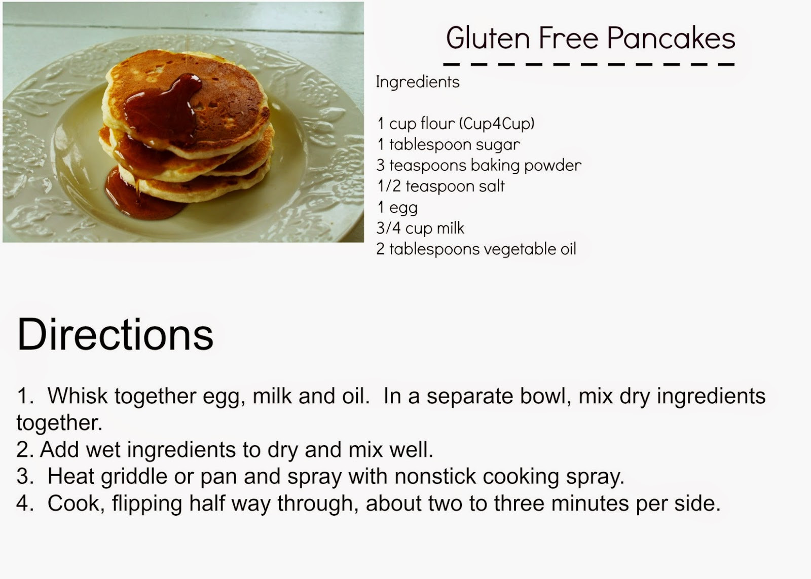 How To Make Pancakes With Flour
 Pink and Fabulous Gluten Free Pancakes