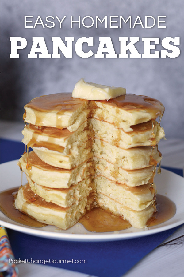 How To Make Pancakes With Mix
 Easy Homemade Pancake Recipe Recipe