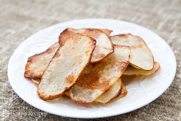 How To Make Potato Chips In The Oven
 Oven fried Potato Chips Recipe