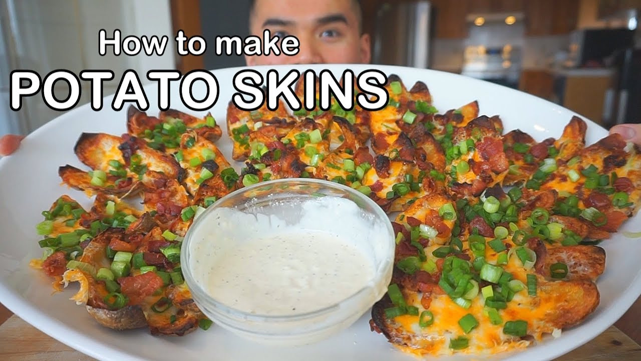 How To Make Potato Skins
 How to make POTATO SKINS EXTRA CRISPY RECIPE