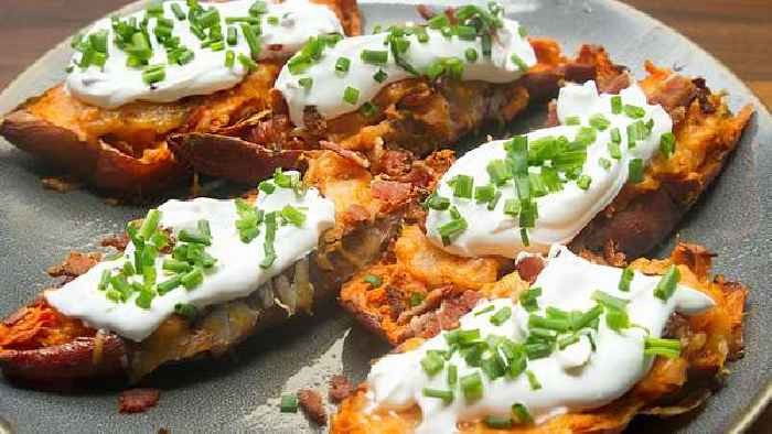 How To Make Potato Skins
 How To Make Loaded Sweet Potato Skins e News Page VIDEO