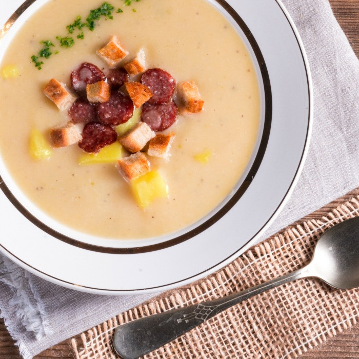 How To Make Potato Soup
 Loaded Baked Potato Soup Nerdy Mamma