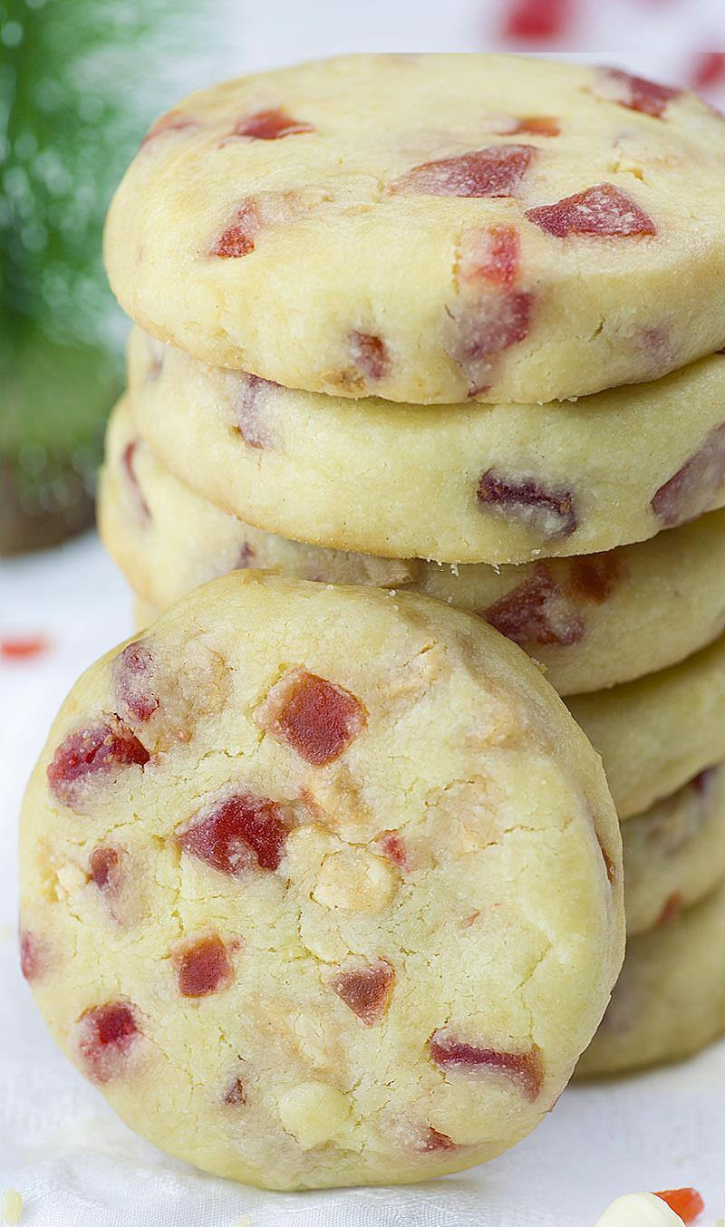 How To Make Shortbread Cookies
 White Chocolate Strawberry Shortbread Cookies OMG