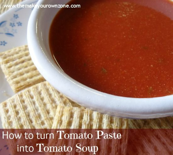 How To Make Tomato Sauce Out Of Tomato Paste
 How To Make Tomato Soup from Tomato Paste