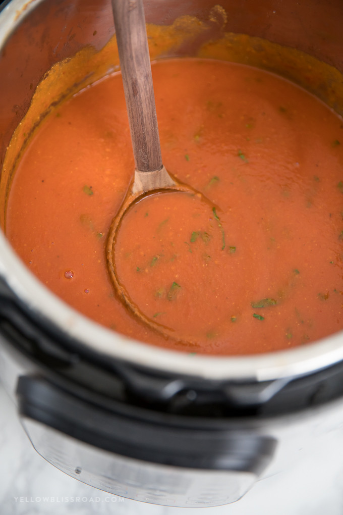 How To Make Tomato Soup From Tomato Sauce
 Instant Pot Homemade Tomato Soup Recipe with Roasted Tomatoes