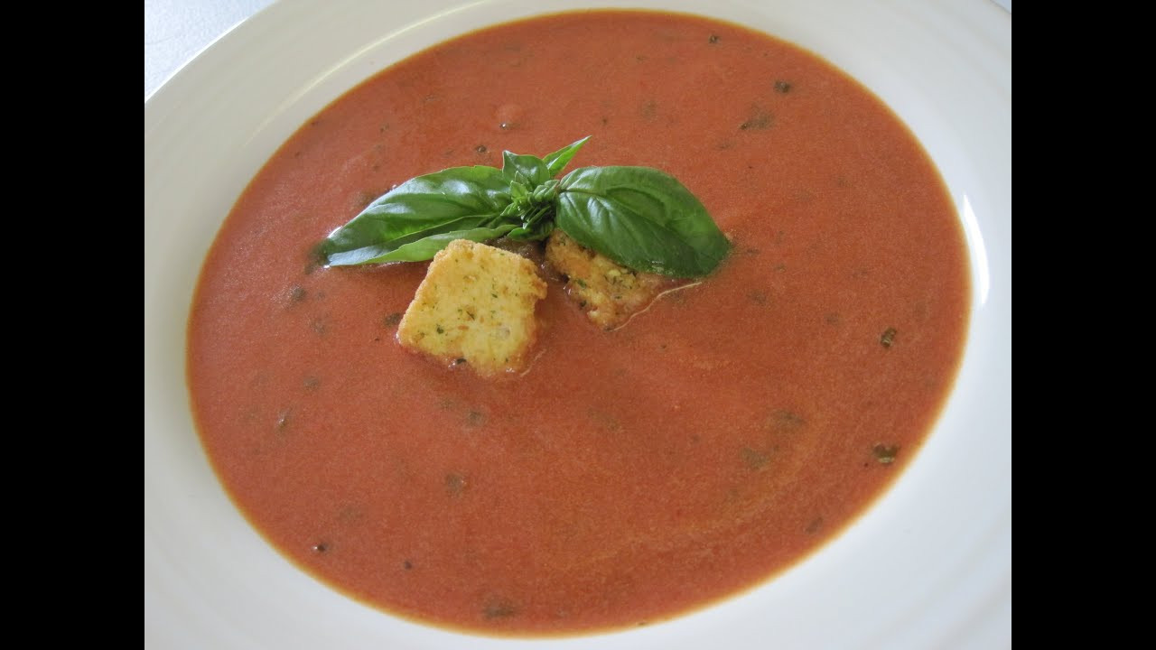 How To Make Tomato Soup
 TOMATO SOUP How to make TOMATO BASIL SOUP Recipe
