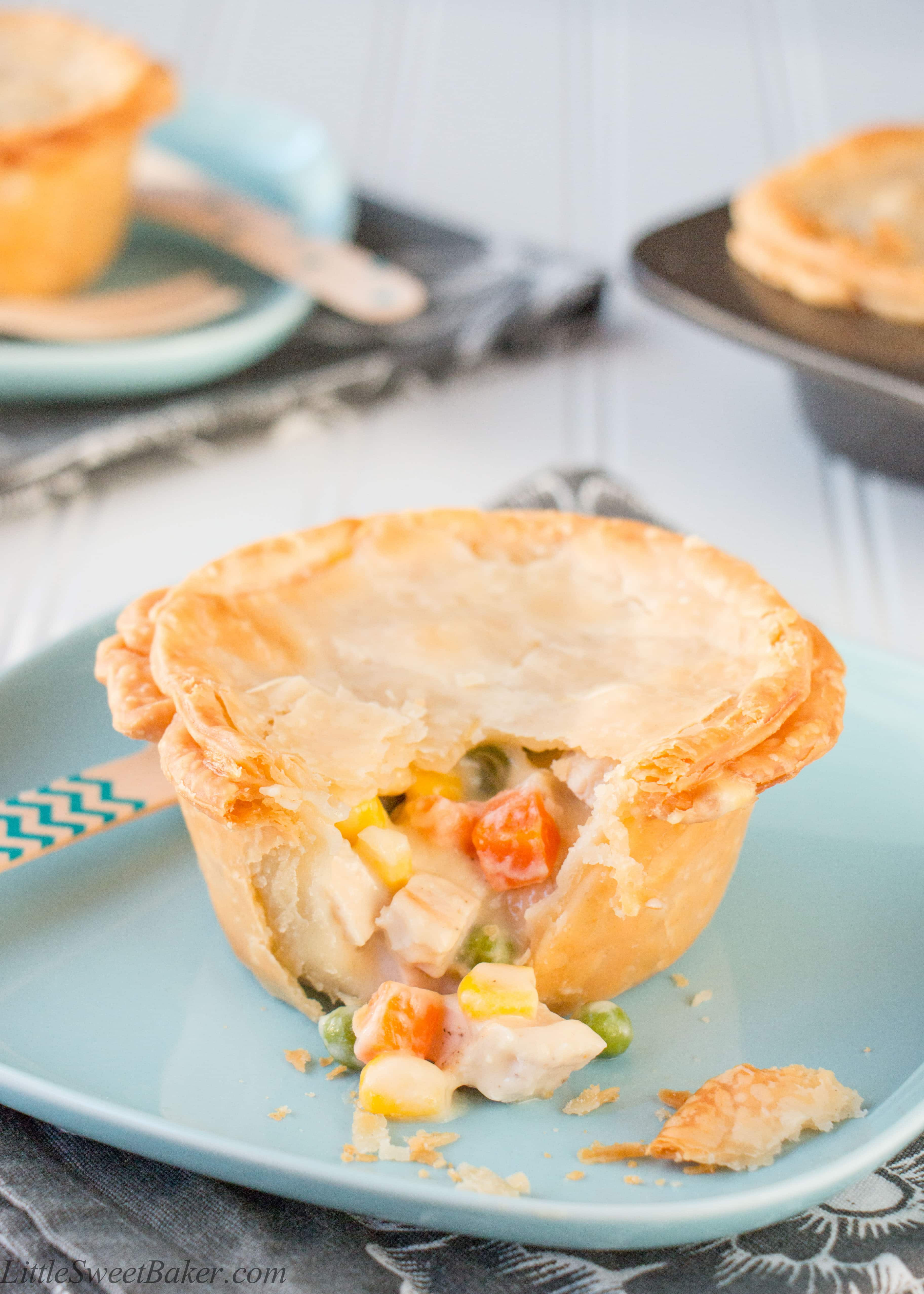 How To Make Turkey Pot Pie
 Mini Turkey Pot Pies Little Sweet Baker