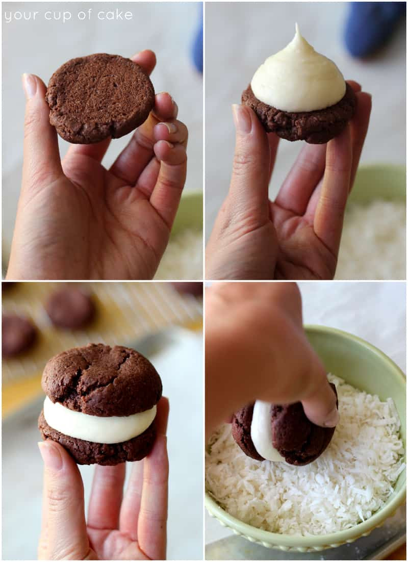 How To Make Whoopie Pies
 Chocolate Coconut Whoopie Pies