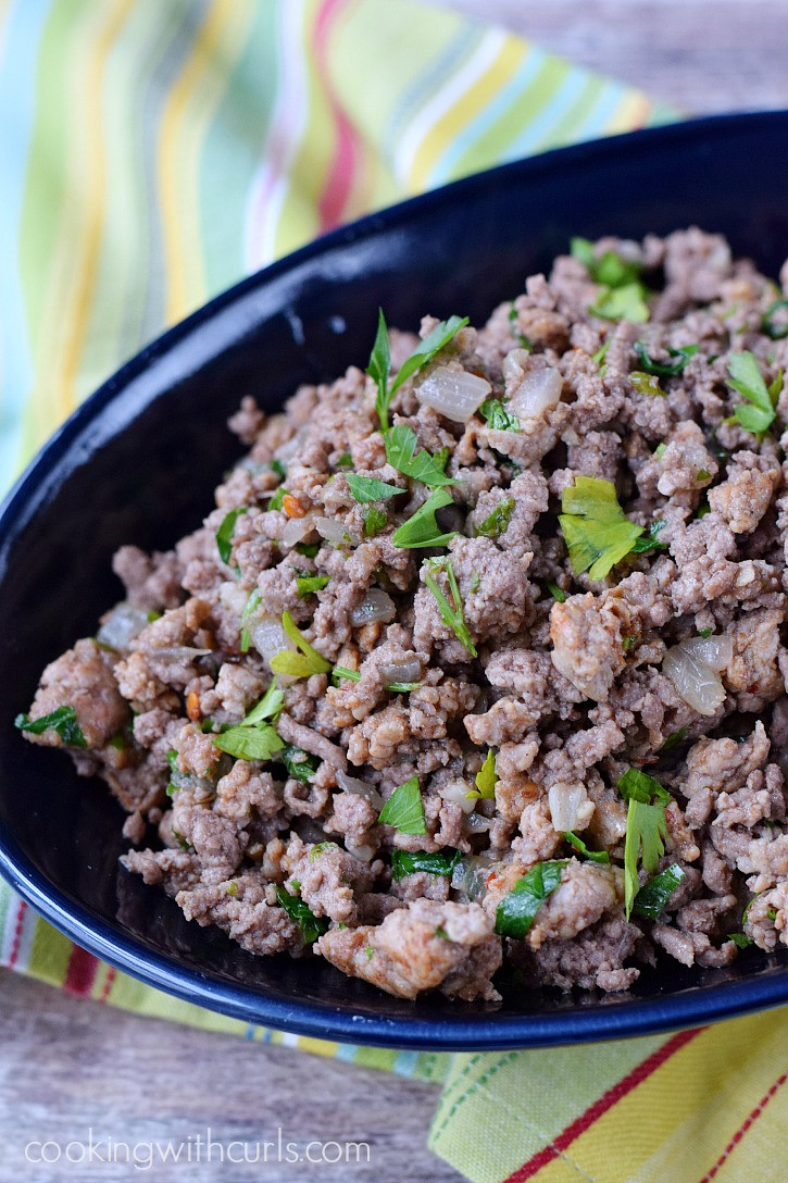 How To Season Ground Beef
 Italian Seasoned Ground Beef Cooking With Curls