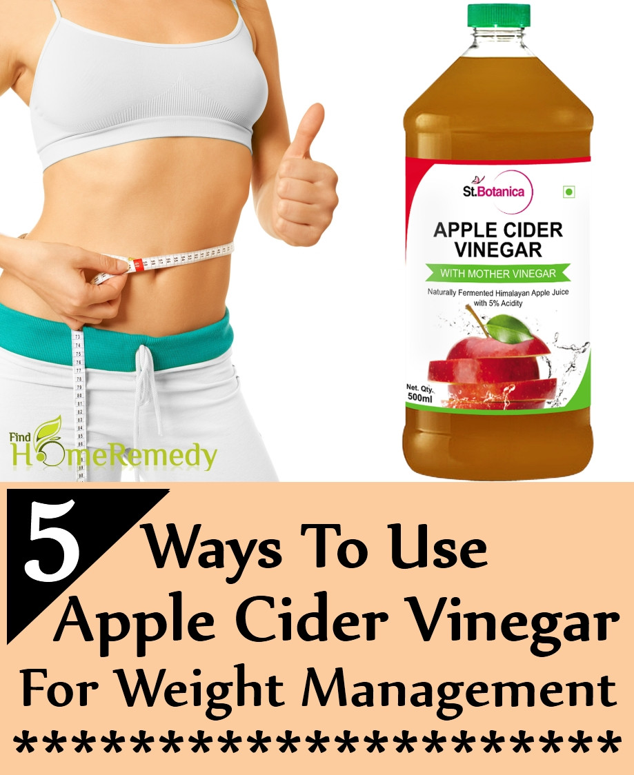 How To Take Apple Cider Vinegar For Weight Loss
 5 Ways To Use Apple Cider Vinegar For Weight Management