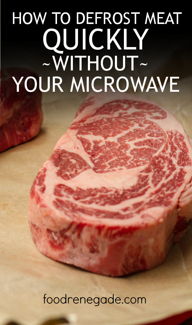 How To Thaw Frozen Ground Beef
 How to Defrost Meat Quickly WITHOUT Your Microwave
