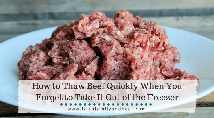How To Thaw Ground Beef Fast
 How to Thaw Beef Quickly When You For to Take It Out of