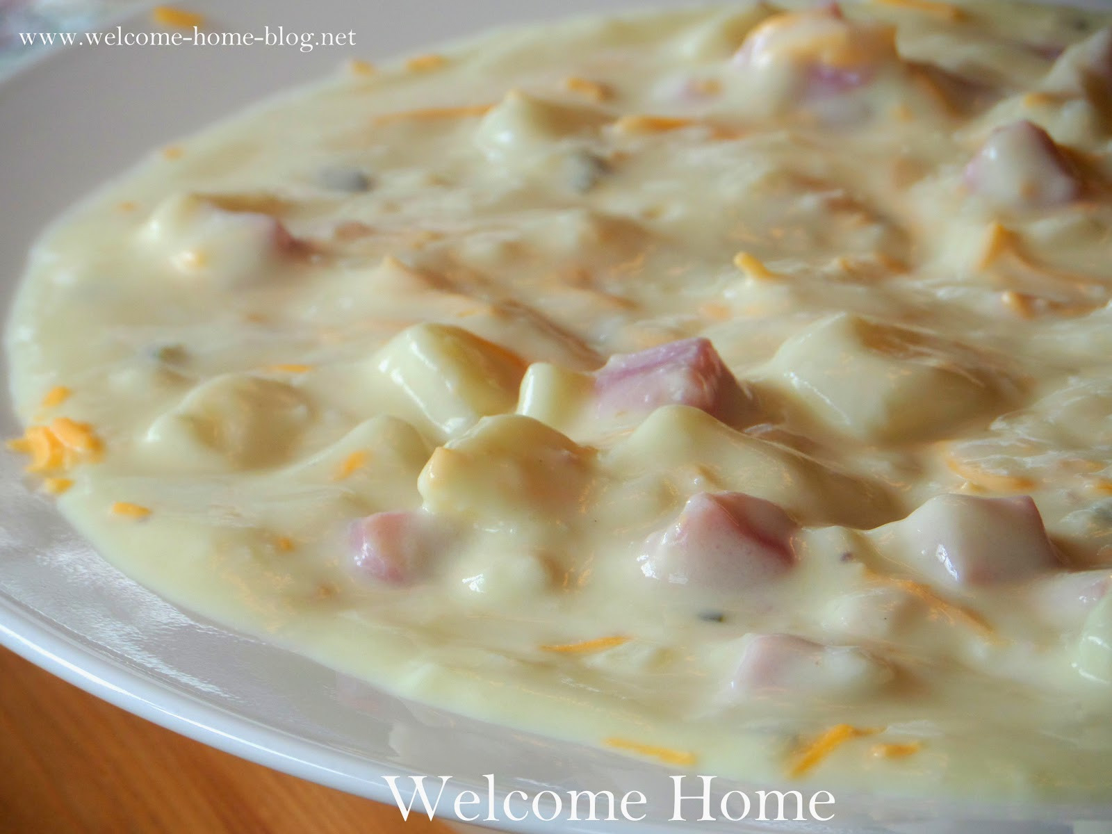 How To Thicken Potato Soup
 Wel e Home Blog ♥ Thick and Creamy Potato Soup and Ham