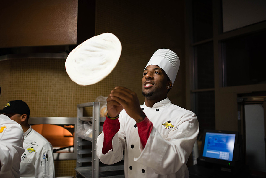 How To Toss Pizza Dough
 CPK offers pizza tossing demonstrations