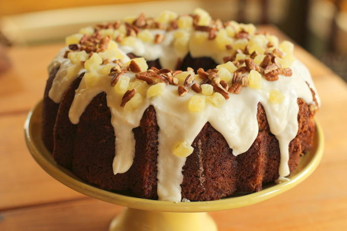 Hummingbird Bundt Cake
 Hummingbird Bundt Cake with Pineapple Cream Cheese Glaze