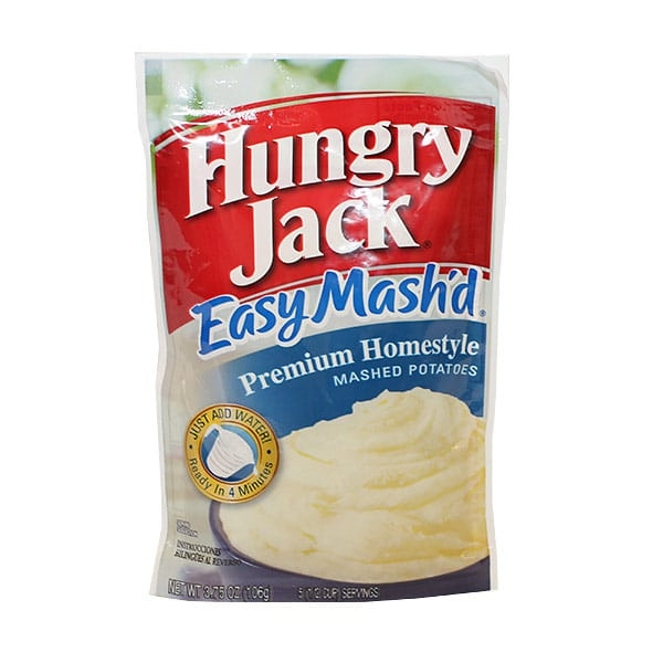 Hungry Jack Mashed Potatoes
 Easy Mash d Potatoes Premium Homestyle from Hungry Jack
