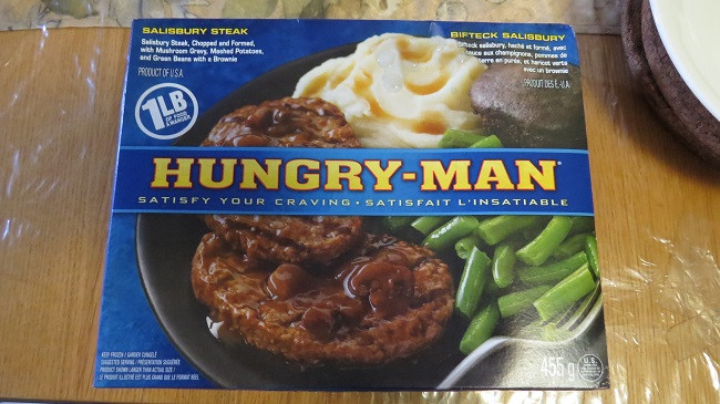 Hungry Man Frozen Dinners
 Frozen Dinner Hungry Man Salisbury Steak Review InvertedKB