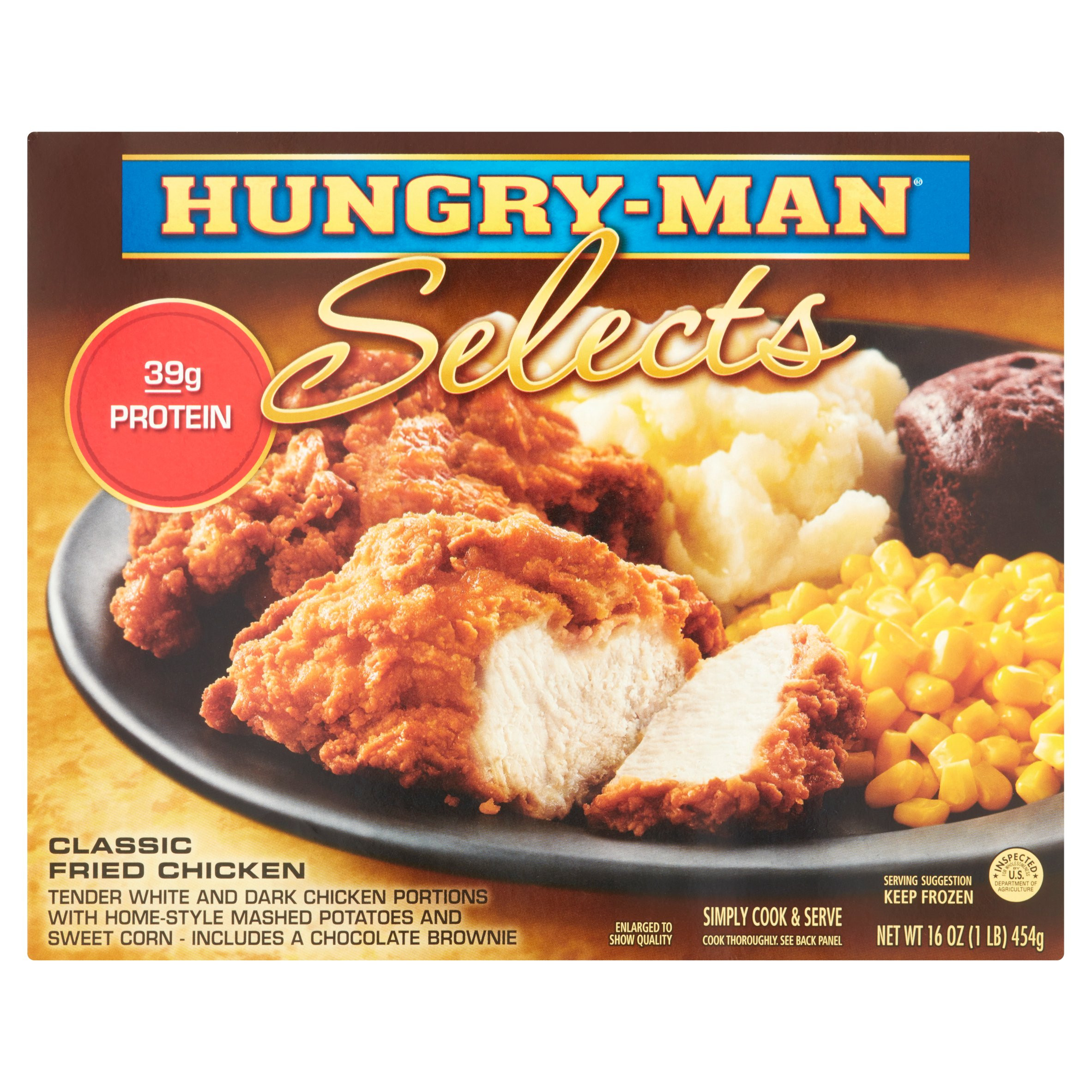 Hungry Man Frozen Dinners
 hungry man chicken dinner calories