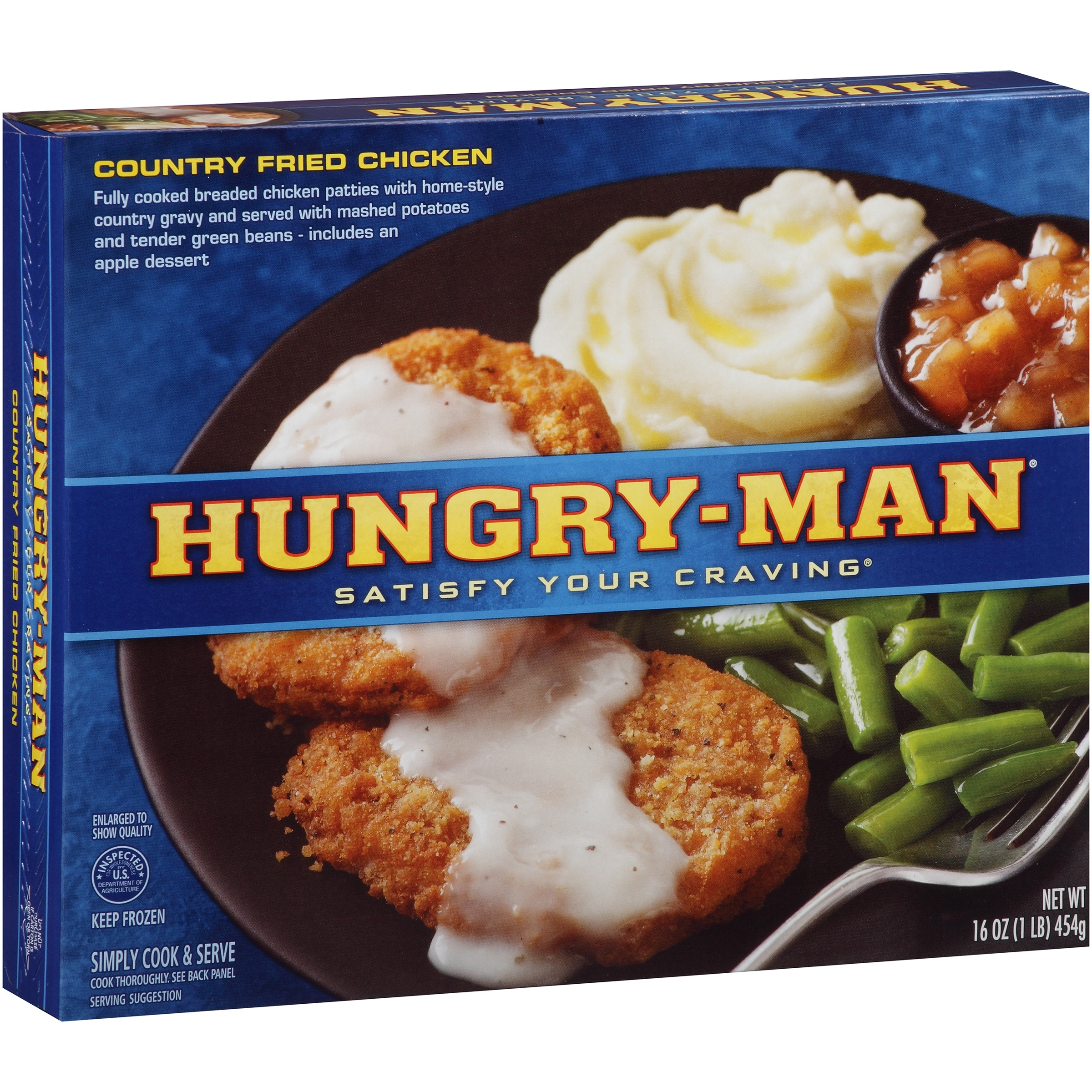 Hungry Man Frozen Dinners
 Hungry Man Boneless Fried Chicken 16 oz Box Walmart