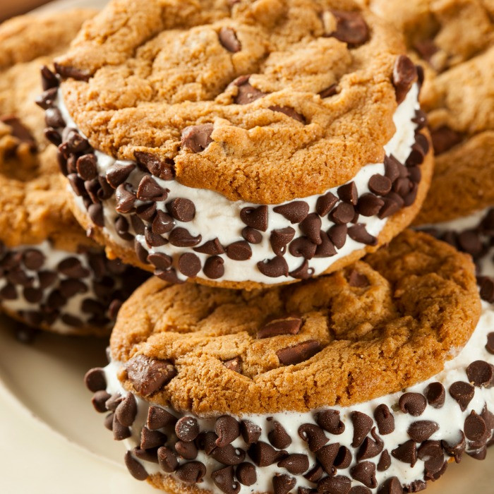 Ice Cream Sandwich Dessert Recipe
 Vegan and Gluten Free Chocolate Chip Cookie Ice Cream