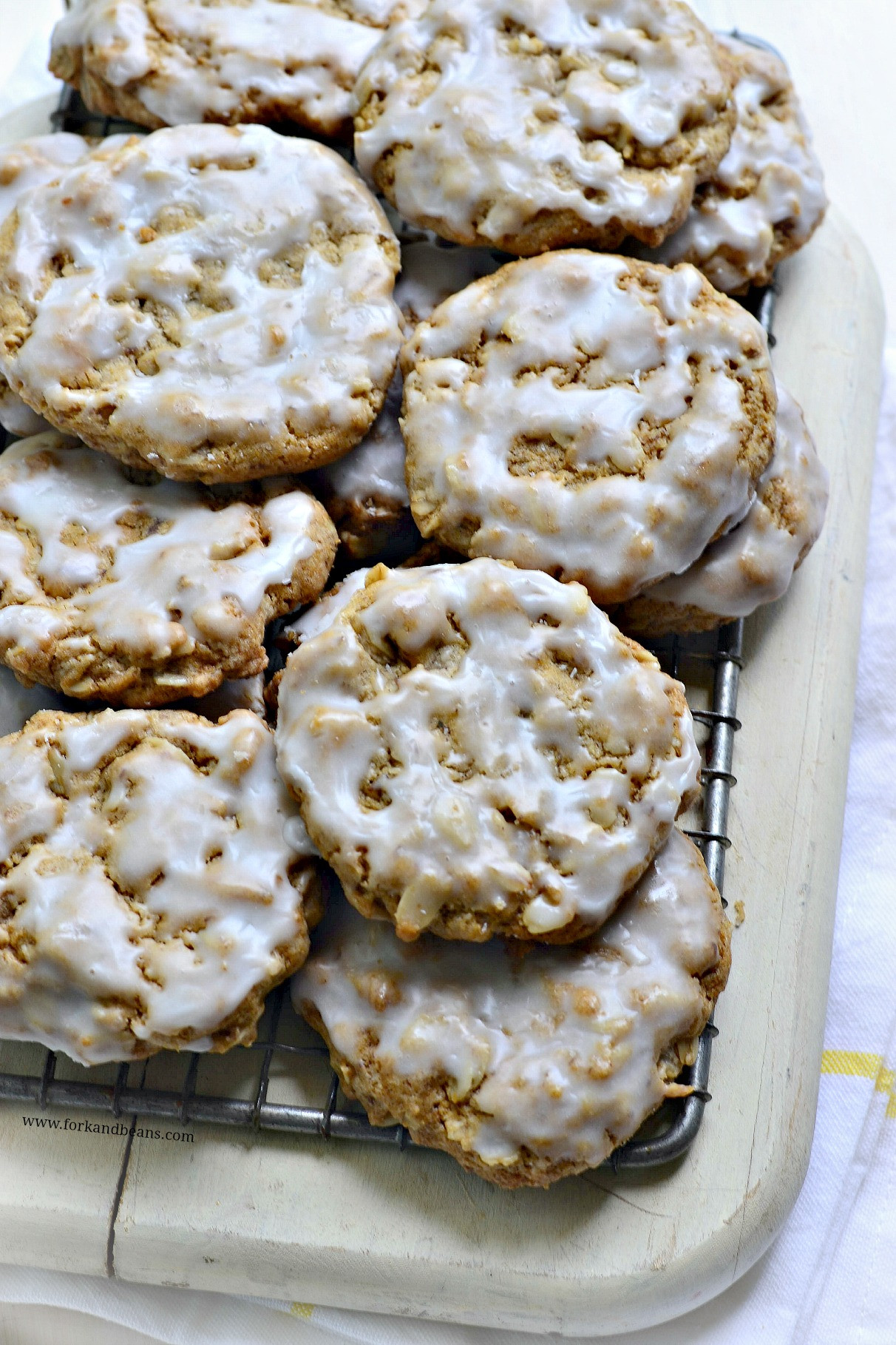 Iced Oatmeal Cookies
 Gluten Free Vegan Iced Oatmeal Cookies Fork and Beans