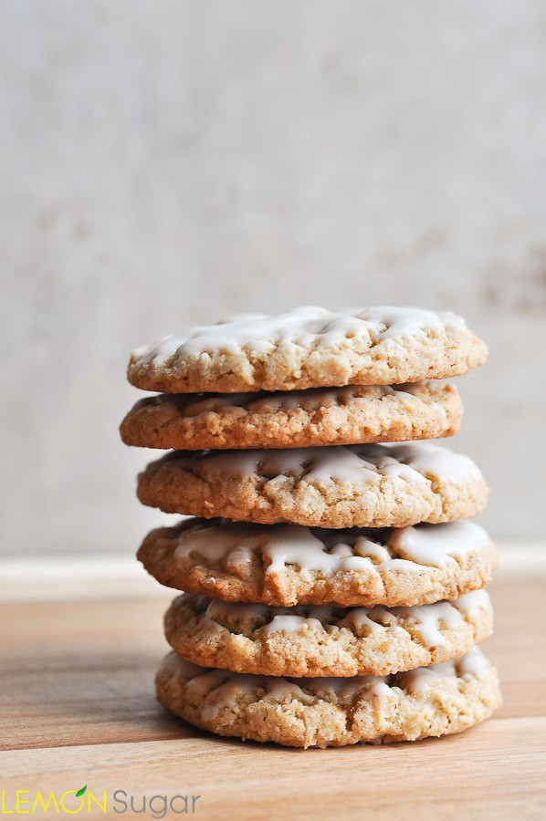 Iced Oatmeal Cookies
 Iced Oatmeal Cookies Lemon Sugar