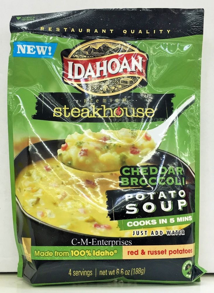 Idahoan Potato Soup
 Idahoan Premium Steakhouse Cheddar Broccoli Potato Soup