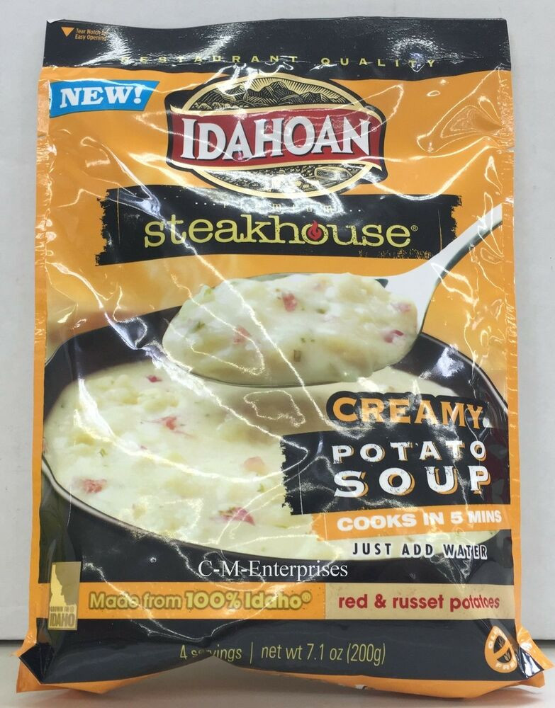 Idahoan Potato Soup
 Idahoan Premium Steakhouse Creamy Potato Soup Mix 7 1 oz
