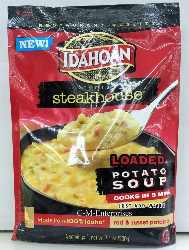 Idahoan Potato Soup
 Idahoan Premium Steakhouse Loaded Potato Soup Mix 7 1 oz