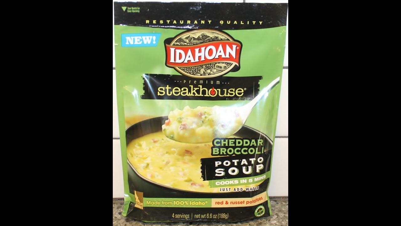 Idahoan Potato Soup
 Idahoan Steakhouse Cheddar Broccoli Potato Soup Review