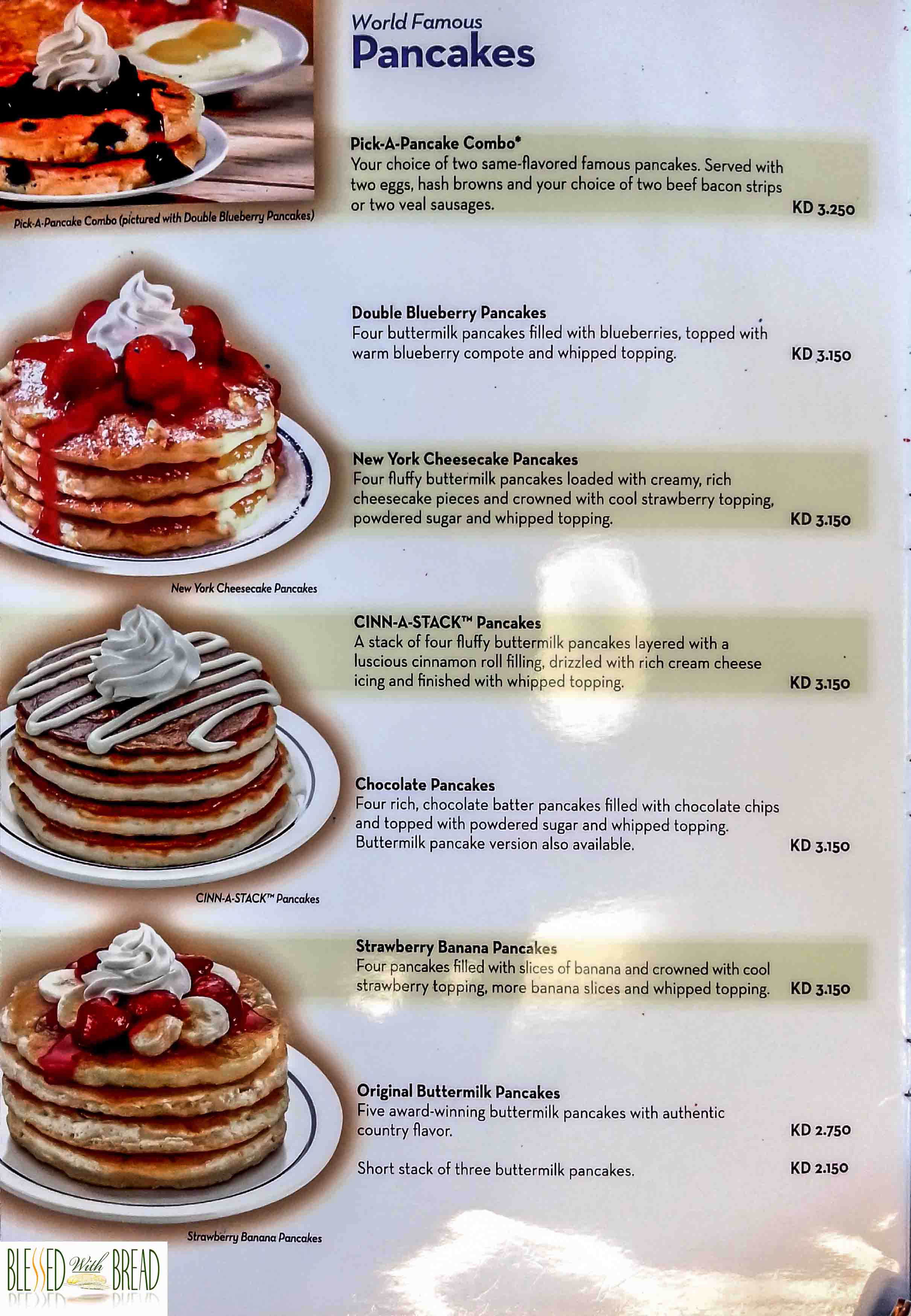 Ihop Dessert Menu
 Restaurants in Kuwait