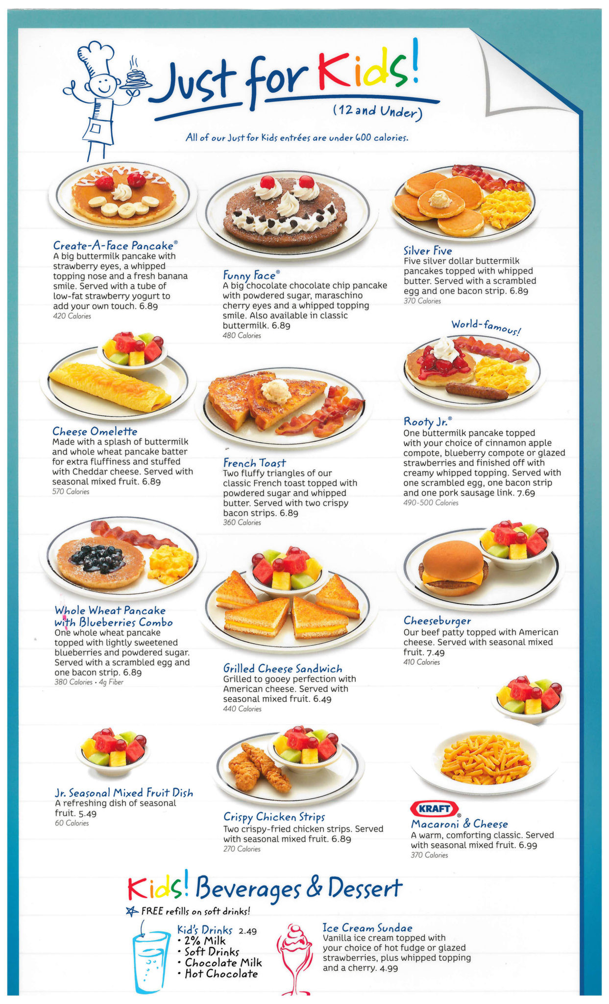 Ihop Dinner Menu
 Maui Menus IHOP Restaurant