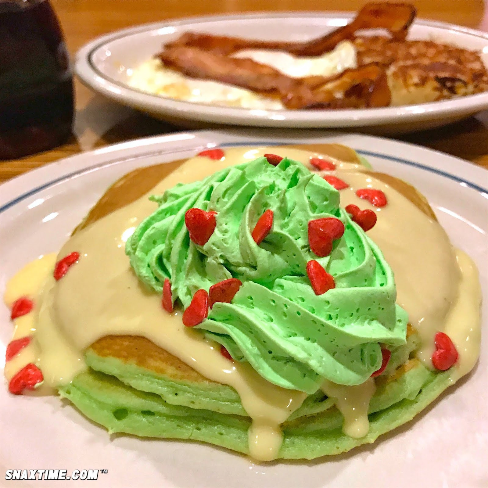 Ihop Grinch Pancakes
 IHOP Grinch s Green Pancakes STEELING CHRISTMAS