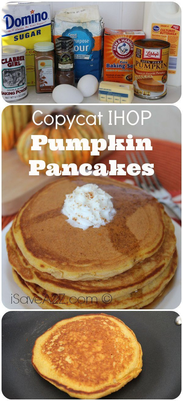 Ihop Pumpkin Pancakes
 Copycat IHOP Pumpkin Pancakes iSaveA2Z