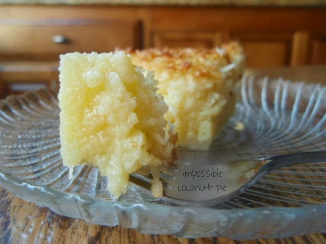 Impossible Coconut Pie
 A Southern Grace in case you missed it