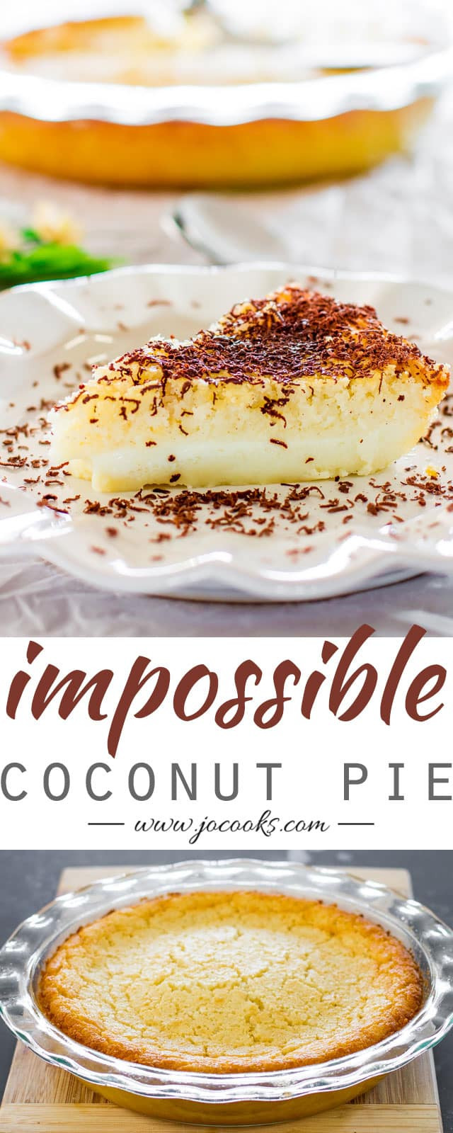 Impossible Coconut Pie
 impossible coconut pie with flour