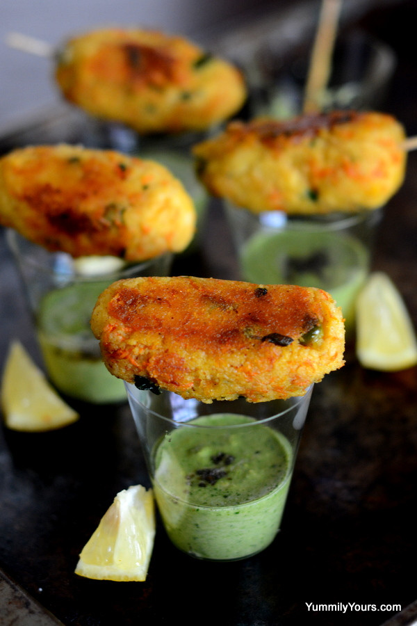 Indian Appetizers For Party
 COCKTAIL IDLI KEBABS WITH CHUTNEY SHOTS Yummily Yours