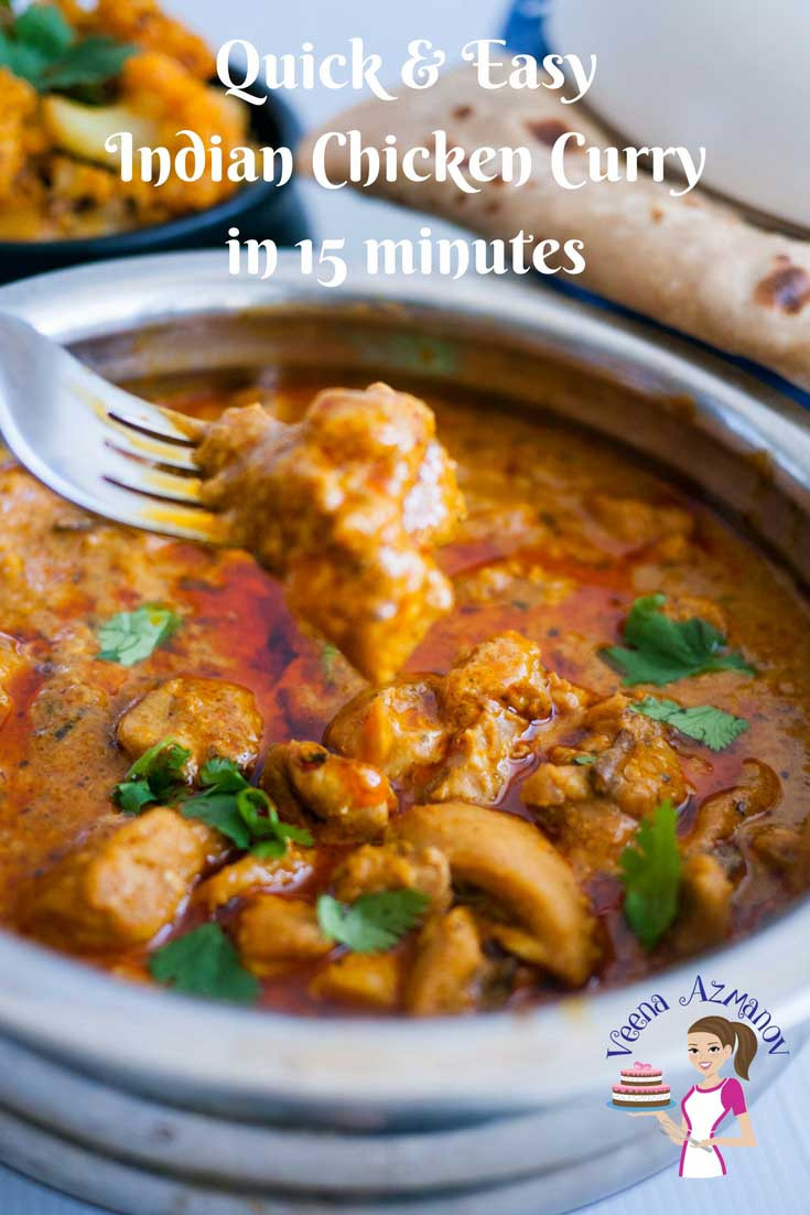 Indian Chicken Curry Recipes
 Quick and Easy Indian Chicken Curry in 15 minutes Veena