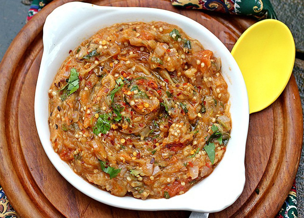 Indian Eggplant Recipes
 Baigan Bharta Indian Char Roasted Eggplant Dip [Vegan