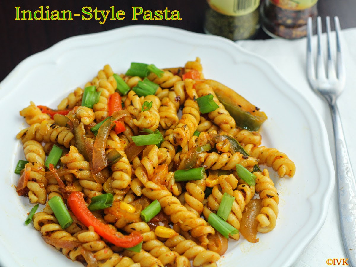 Indian Pasta Recipes
 IndianVegKitchen Indian Style Pasta