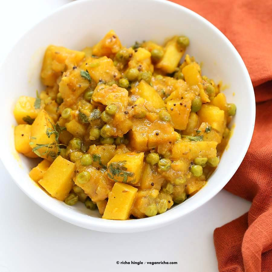 Indian Potato Curry
 Vegan Bombay Potatoes and Peas Vegan Richa