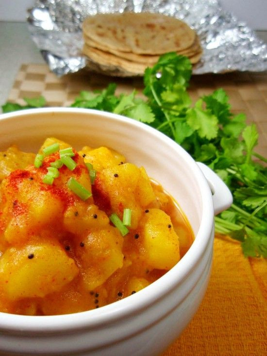 Indian Potato Recipes
 Pressure Cooker Potato Curry Recipe – under 10 mins