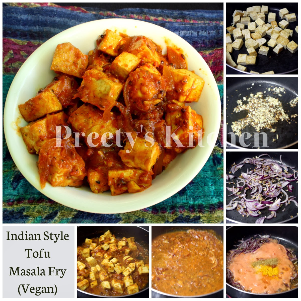 Indian Tofu Recipes
 Preety s Kitchen Indian Style Tofu Masala Fry Vegan