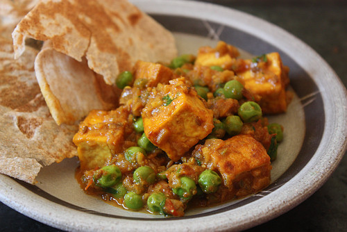 Indian Tofu Recipes
 Matar Soy Paneer Recipe Peas and Tofu in Spicy Sweet