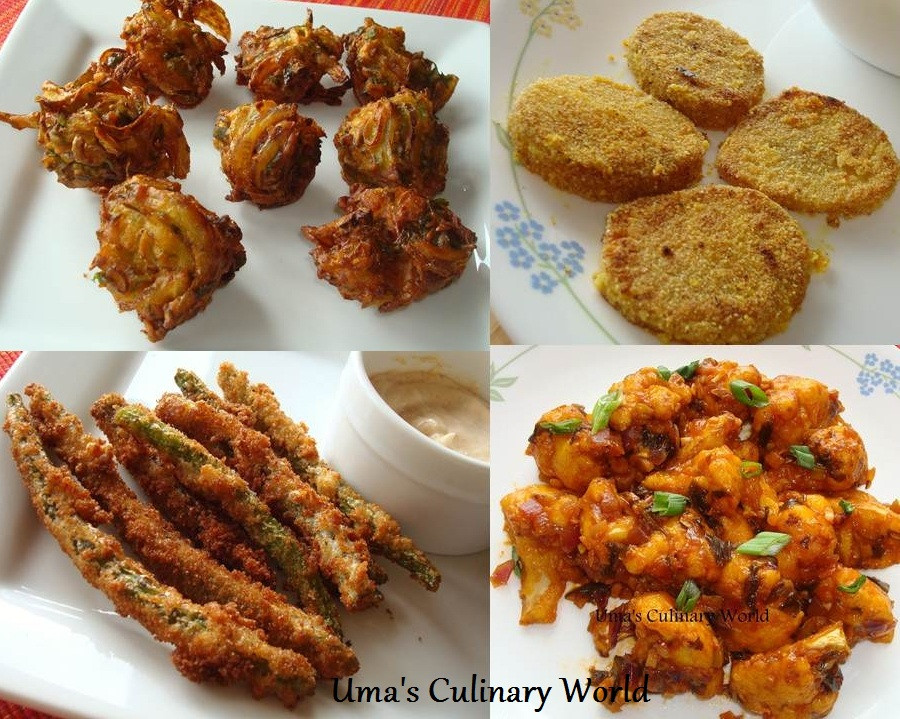 Indian Vegetarian Appetizers
 Uma s Culinary World Ve arian